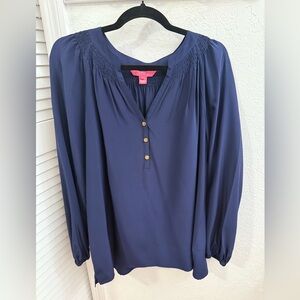 Lilly Pulitzer Deep Blue blouse